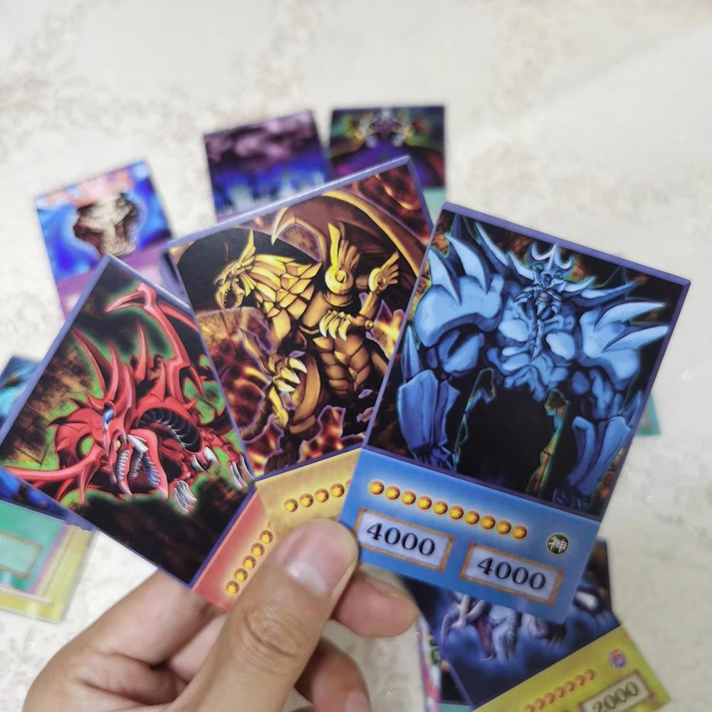 100 pièces Yu-Gi-Oh Anime Style cartes yeux bleus magicien foncé Exodia Obélisque Slifer Ra Yugioh D