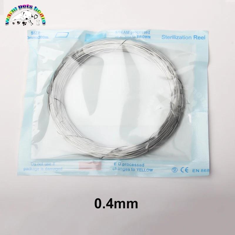 Fils orthopédiques en acier inoxydable médical, fil de cerclage 0.4-1.5mm, Instruments vétérinaires