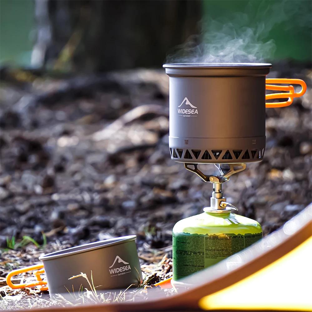 ESEA-Batterie de cuisine pour camping, ensemble de cuisson en plein air, cuisinière à chaleur, usten