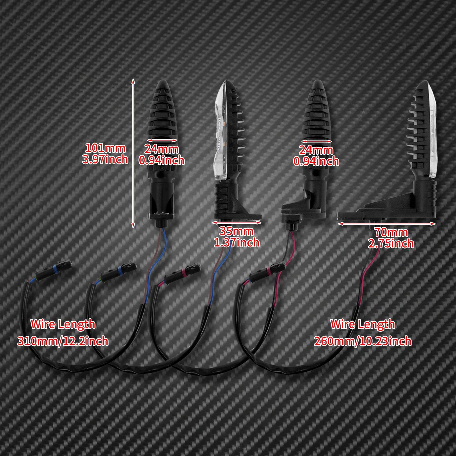 Clignotant Avant et Arrière LED pour Moto, pour BMW R 1200 GS Adventure 2006-2013 Kunding R K1300R F