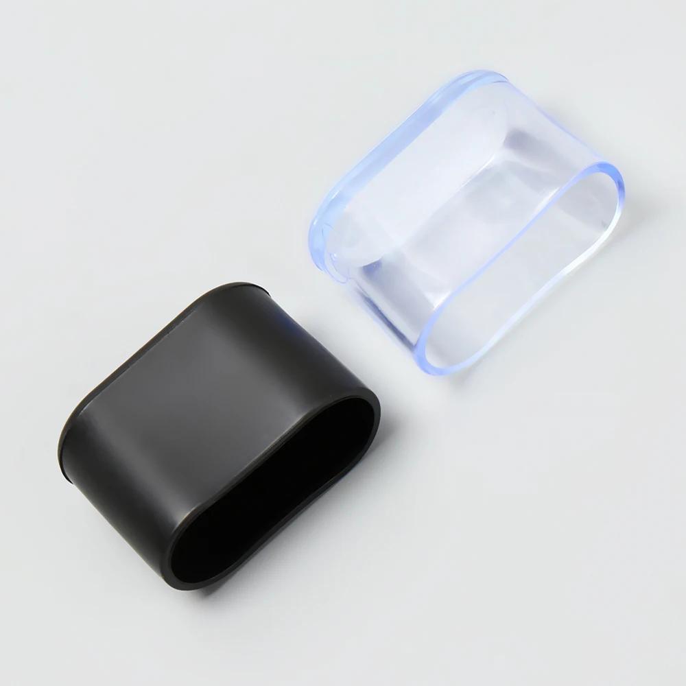 Embouts de pieds de chaise ovales coordonnants, protège-pieds, coussinets, silicone, meubles, housse