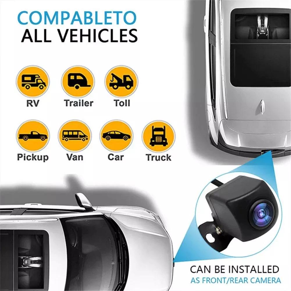 Caméra de recul de voiture WiFi professionnelle, caméra de vue arrière HD, sauvegarde, caméras avant