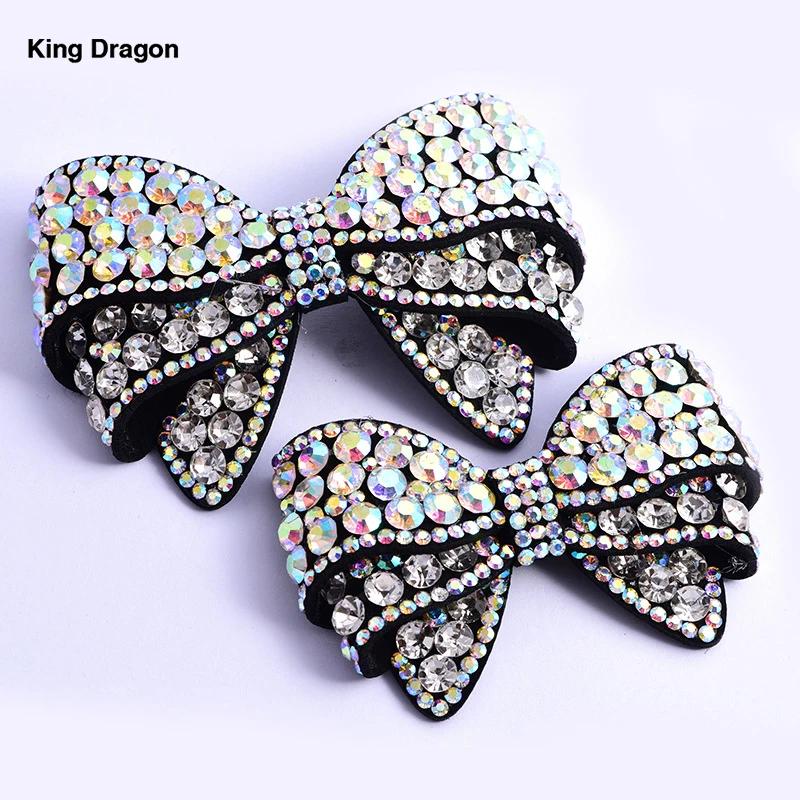 Nouveauté nœud papillon perlé broderie Patch patchs de bande dessinée pour chapeaux sac Badges Appli