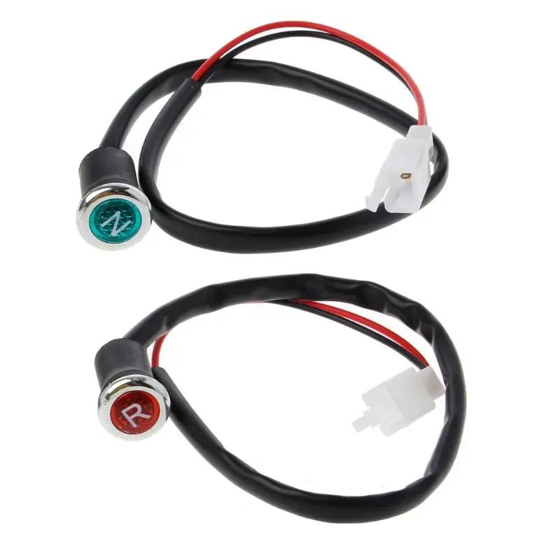 Indicateur lumineux de marche arrière pour moto, 2 pièces, N/R, pour ATV, 50cc, 110cc, 125cc, 150cc,