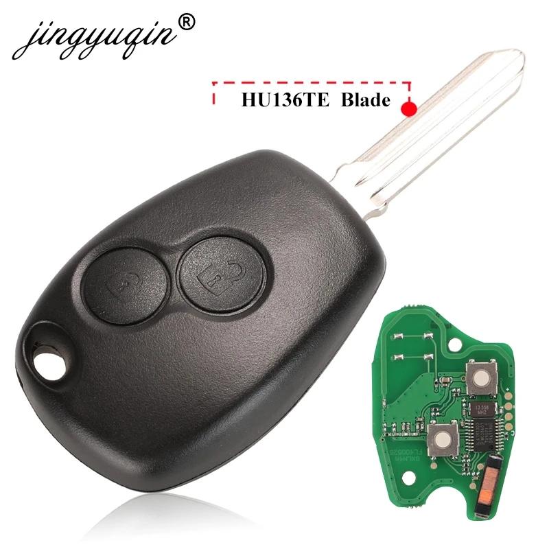 Jingyuqin 2BTN clé à distance pour Renault Duster Modus Clio 3 Twingo DACIA Logan Sandero Kangoo 433
