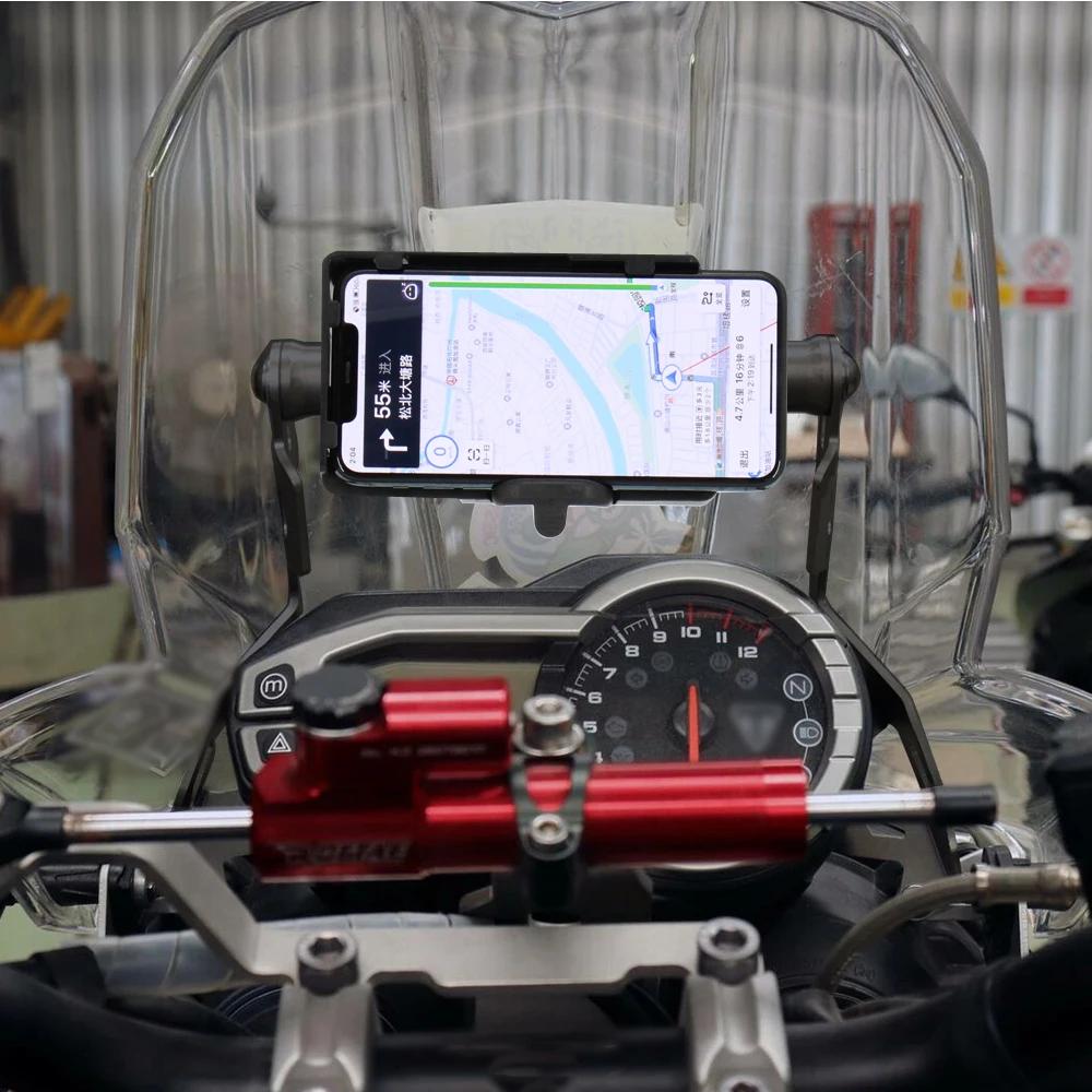 Plaque de navigation pour téléphone intelligent de moto, support d'adaptation rapide, kit de support