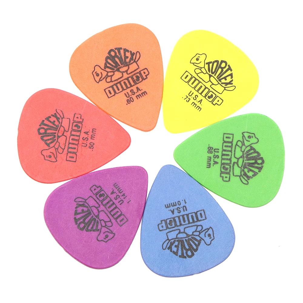 Dunlop – plectres de guitare électrique, 50 pièces, pièces, accessoires, 6 types d'épaisseur