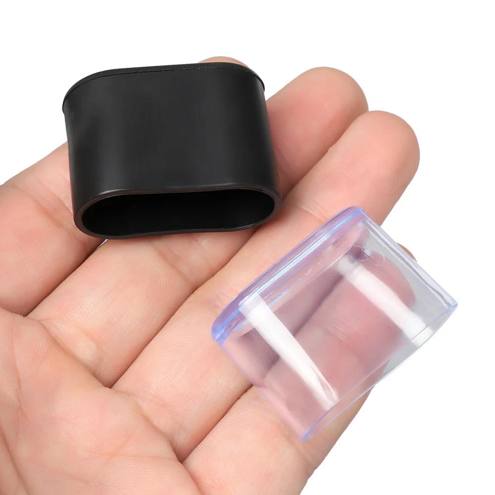 Embouts de pieds de chaise ovales coordonnants, protège-pieds, coussinets, silicone, meubles, housse