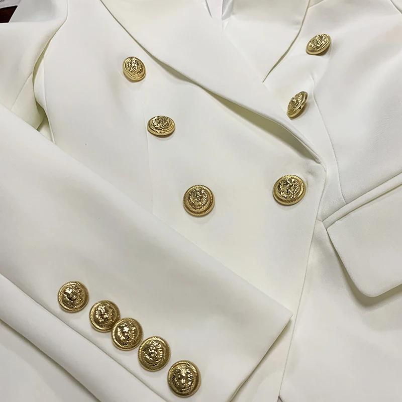 Veste de créateur de haute qualité, nouvelle mode 2026, veste classique pour femmes, double boutonna