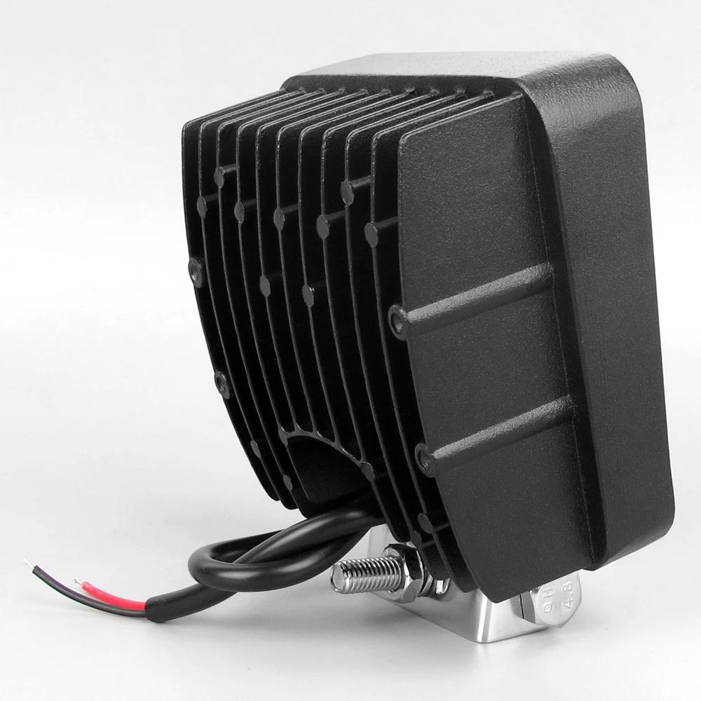 Barre lumineuse de travail Led carrée de 5 pouces, 12V 24V, pour voiture 4x4, moto tout-terrain, tra