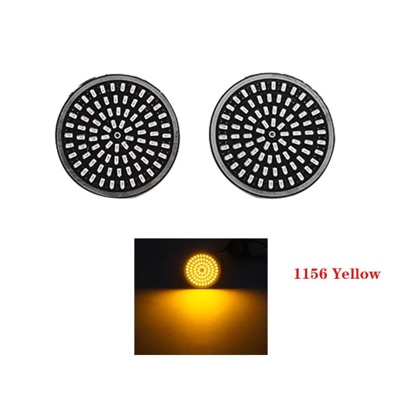 Kit d'ampoules LED pour clignotants avant et arrière, couvercle de lentille fumée, Harley Touring, o