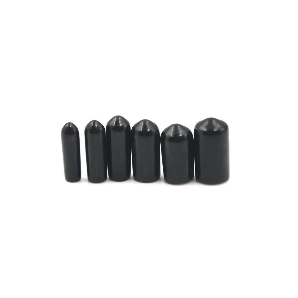 10/25/50pcs 3-25mm PVC vinyle caoutchouc embout rond bouchon fileté tuyau en acier tuyau en plastiqu