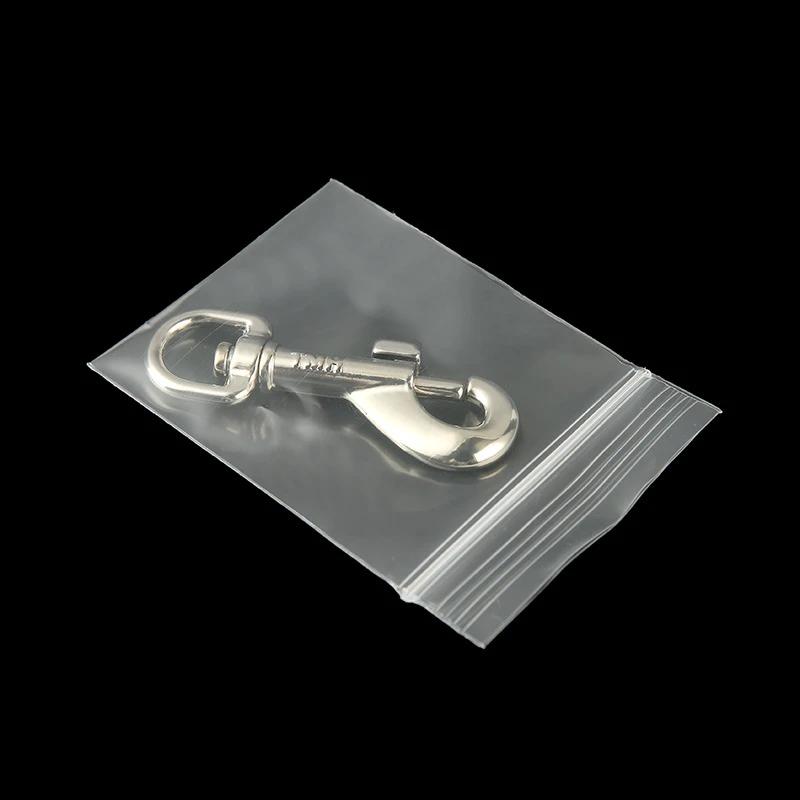 TETP 100 pièces 20 fils Mini sacs en plastique transparents à fermeture éclair petits bijoux accesso