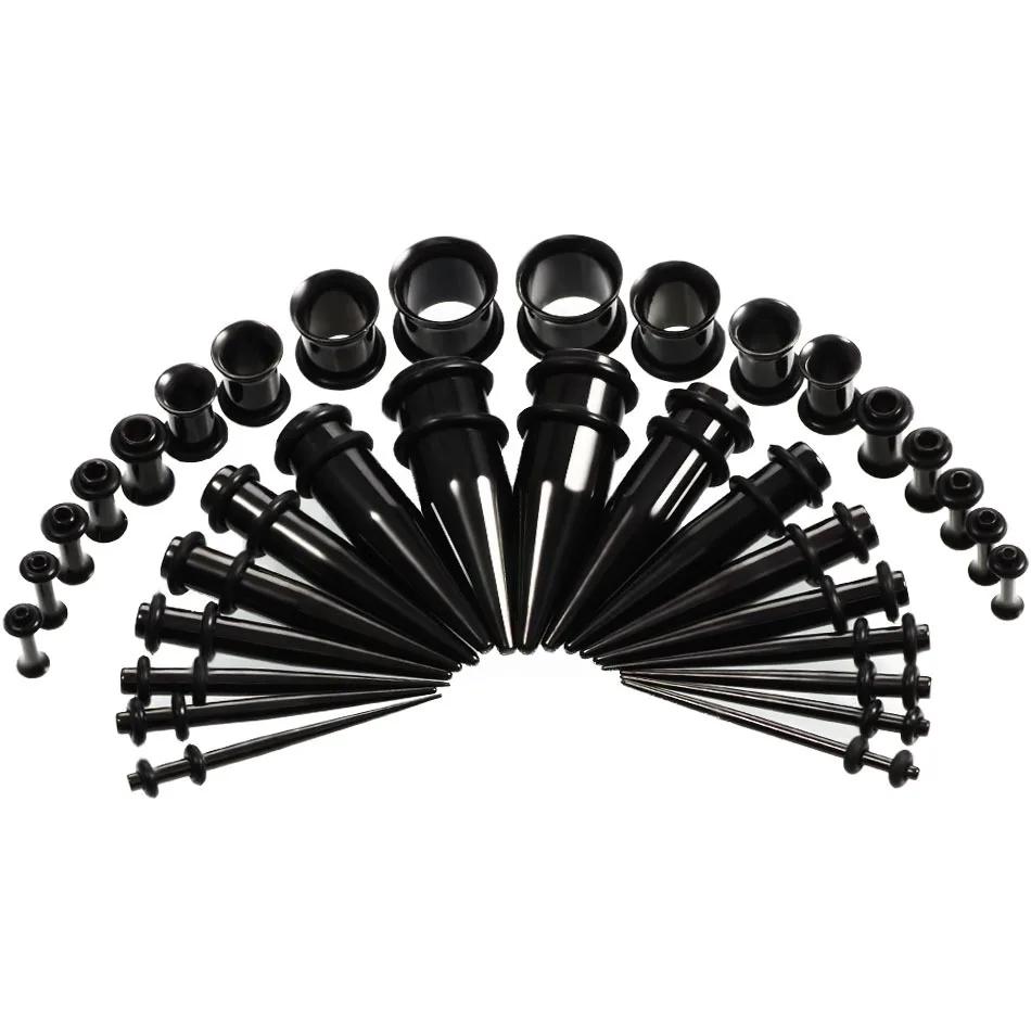 Kit d'étirement de jauges d'oreille, ensemble de piercings corporels, cônes, bouchons, oeillets, aci