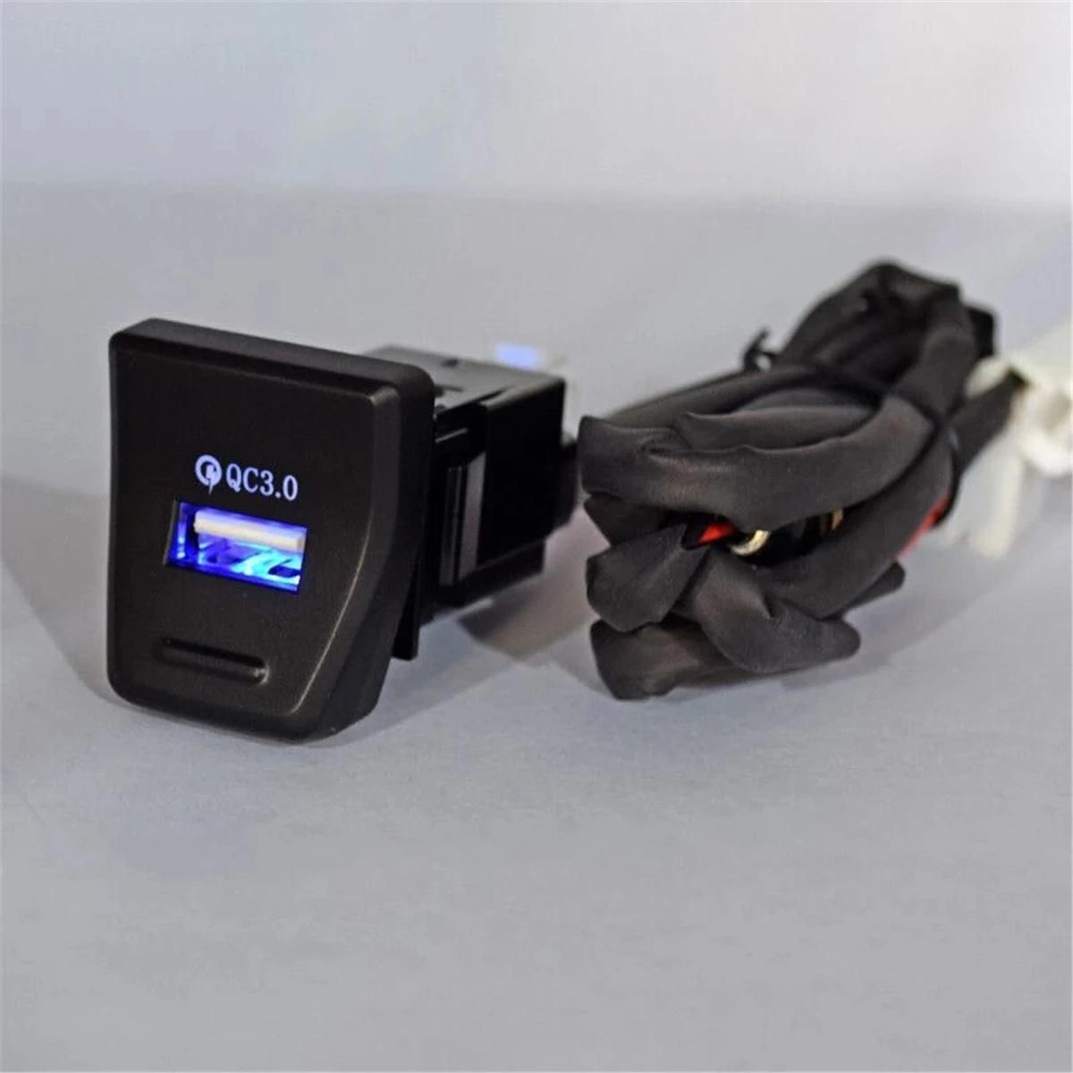 Prise de chargeur de voiture USB QC3.0, pour Toyota RAV4 2019 2020 2021, Position de commande centra