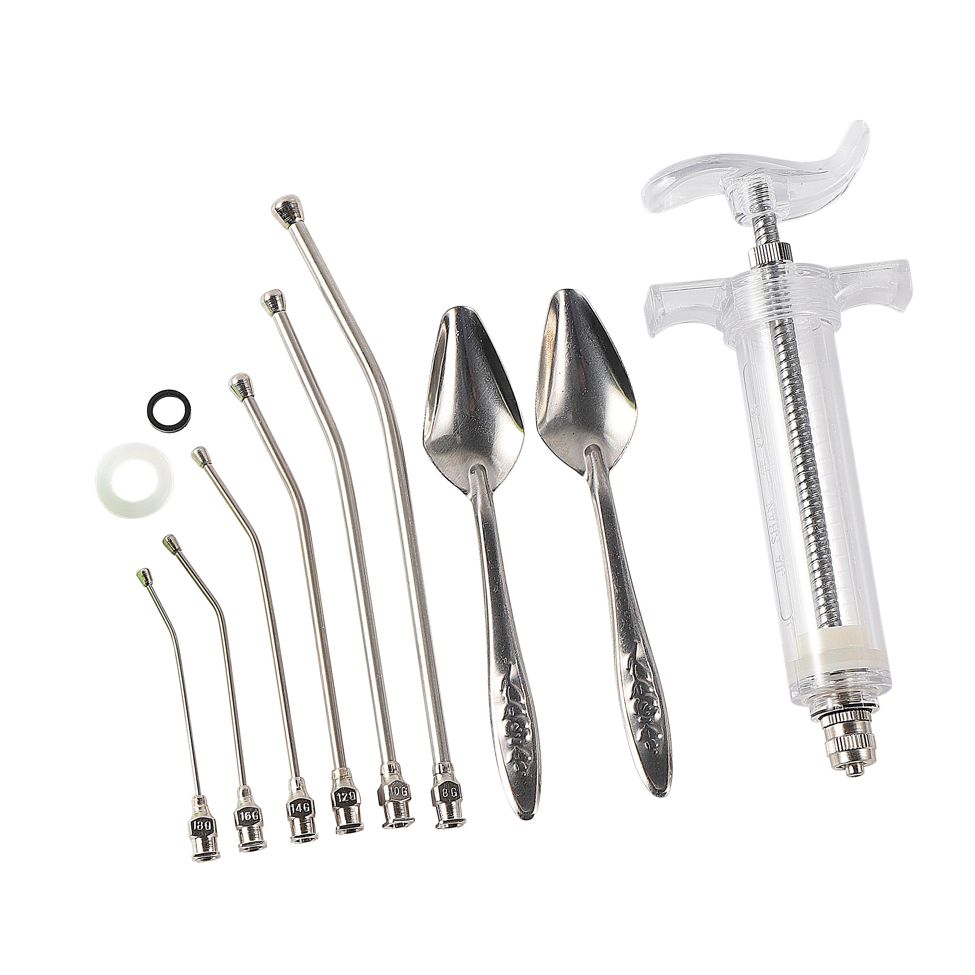 Ensemble de seringues 10ml/20/50ml, alimentation manuelle pour bébé oiseau, avec 6 Tubes de gavage i