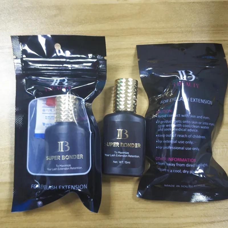 Agent fixateur IB SUPER BONDER 15ml pour extensions de cils, primer adhésif, liquide de durcissement
