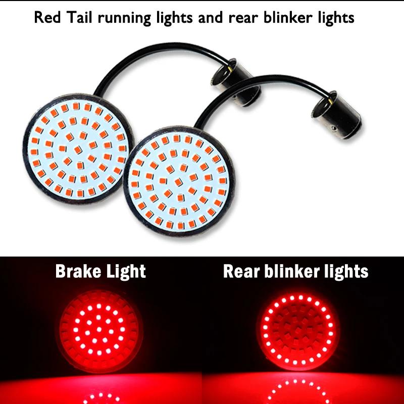 IJDM-Ampoules de clignotants LED complètes, blanc/ambre 1157, pour Davidson Touring Electra de foeta