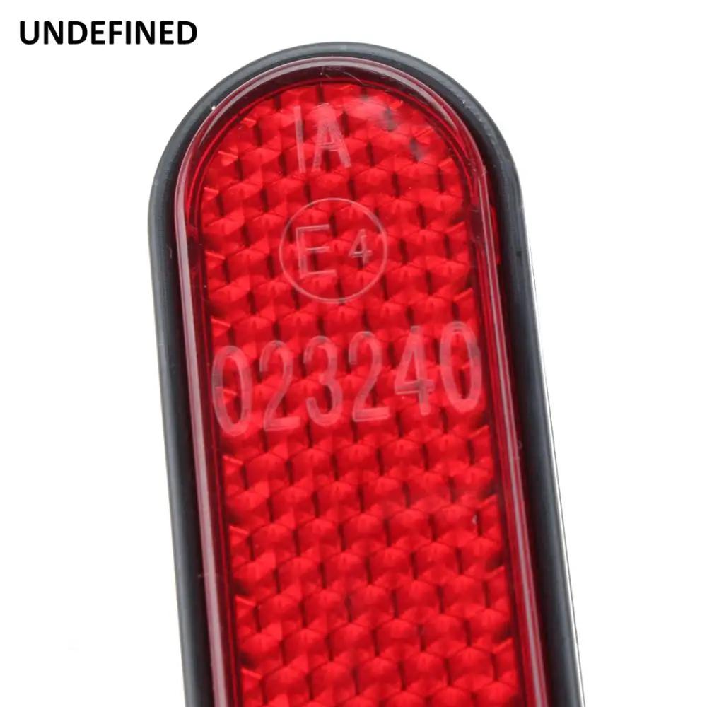 Réflecteur universel de moto pour Harley Sportster Dyna, couvercle de loquet de sacoche rectangulair