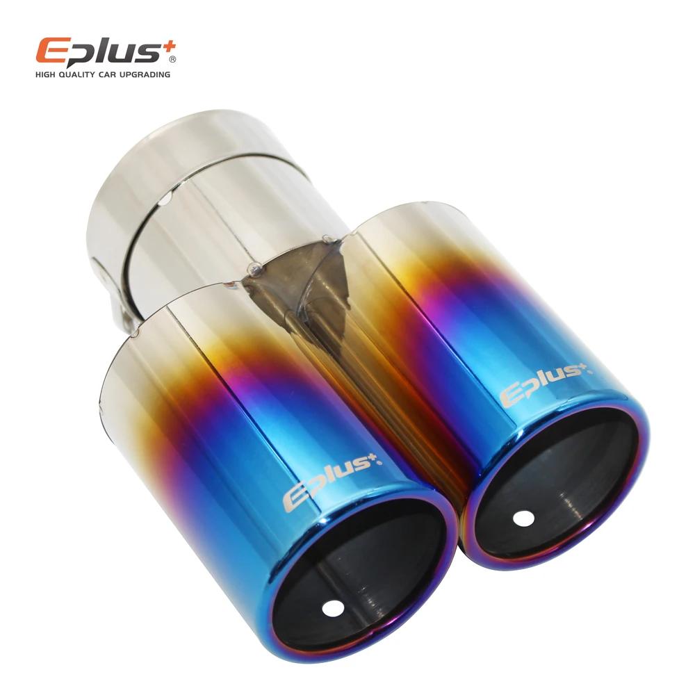 Eplus – silencieux de style de voiture, pointe de tuyau d'échappement, plat, universel, droit, en ac