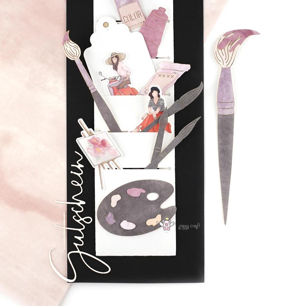 Piggy Craft-Matrices de découpe en métal, moule découpé, diverses séries de cartes, scrapbooking, pa
