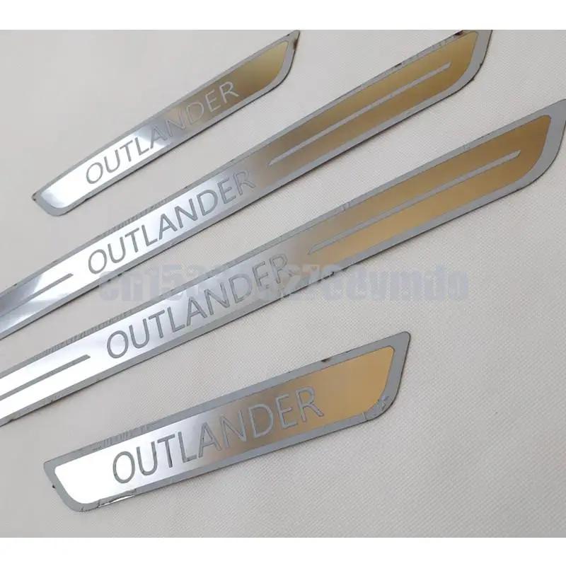 Plaque de seuil en acier inoxydable pour Outlander, seuil de porte, pédale de bienvenue, style de vo