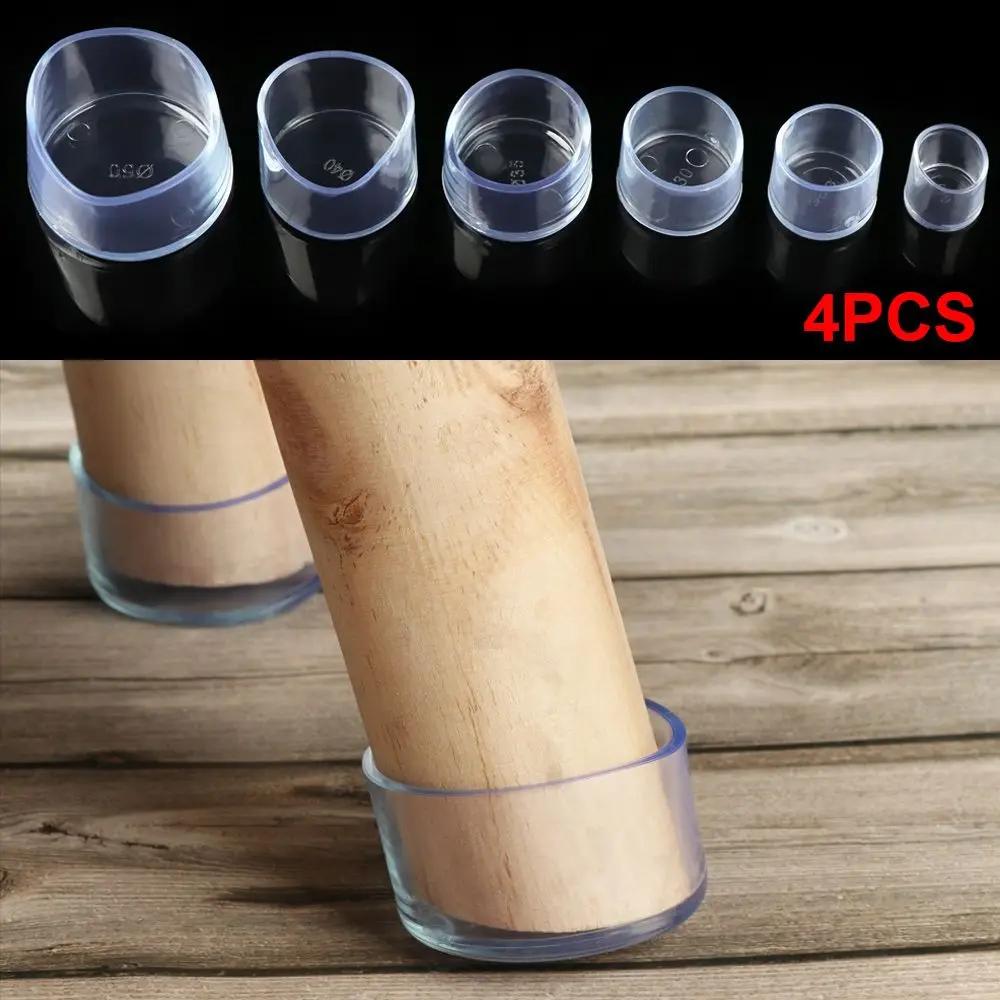Nouveaux capuchons de pieds de chaise transparents, pieds de meubles astronomiques ronds, coussinets