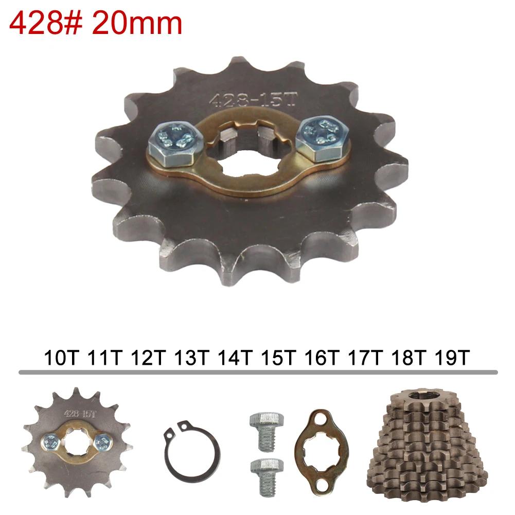 428 chaîne 20mm 10 11 12 13 14 15 16 17 18 19 dents pignons de moteur avant pour 50 110 125 160cc Di