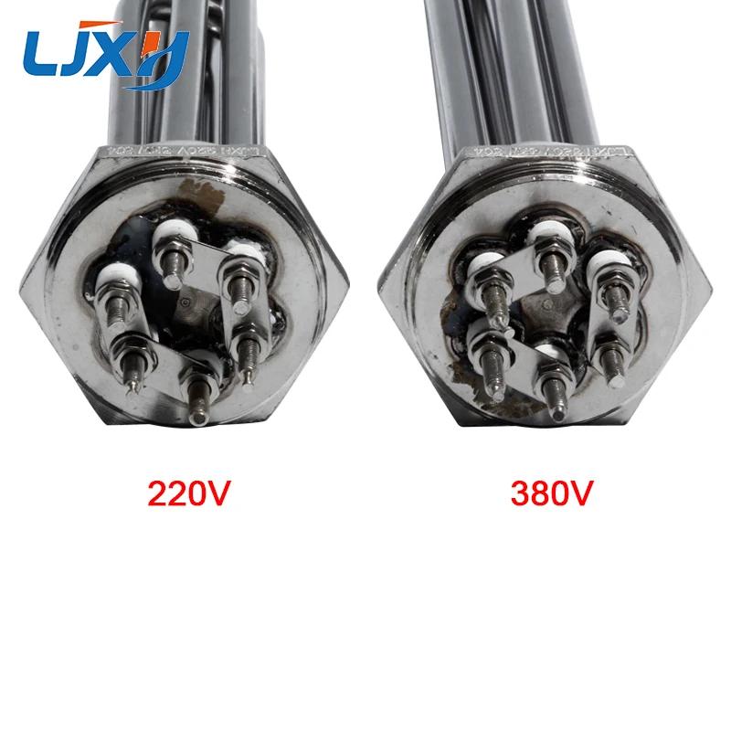 LJXH 304 acier inoxydable 220V/380V DN32(41mm) élément chauffant d'eau tubulaire 3KW/4.5KW/6KW/9KW/1