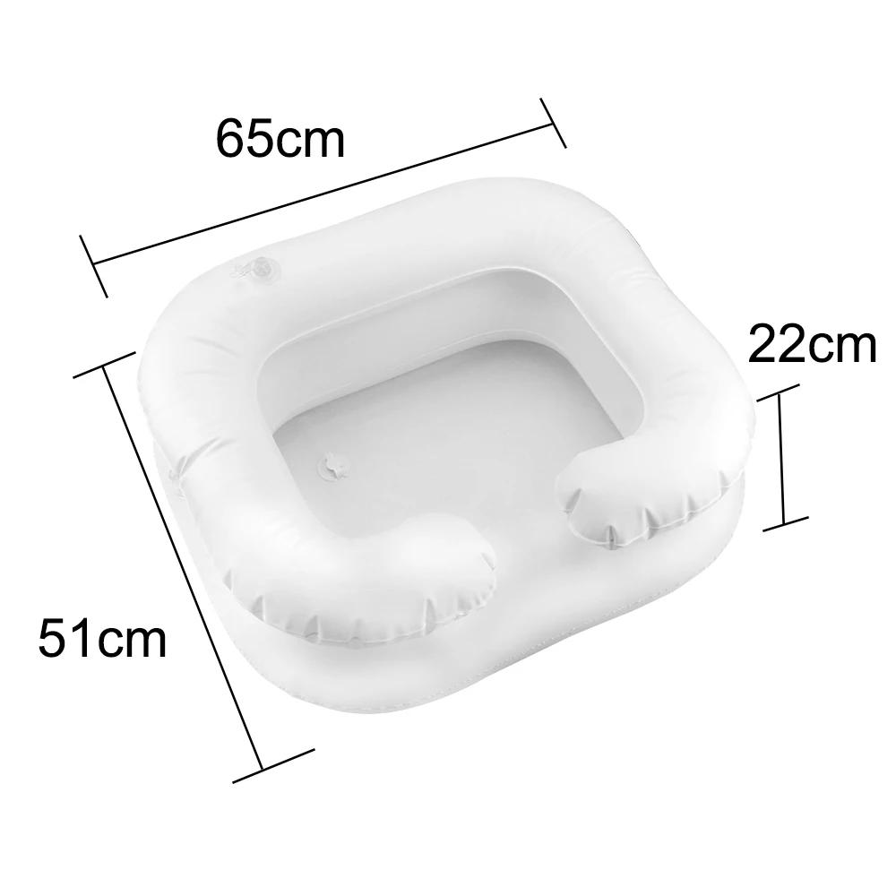 Plateau de shampoing, lavabo de lavage des cheveux pour personnes handicapées, baignoire gonflable P