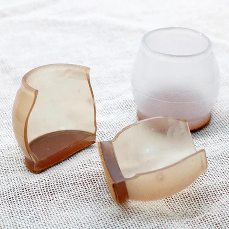 Lot de coussinets en silicone pour pieds de chaise, 4 pièces, protection pour pieds de table, rectan