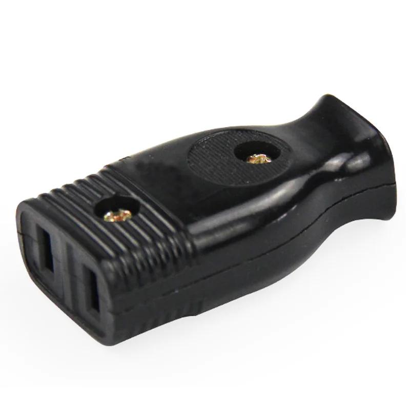Adaptateur de prise de câblage américain en bakélite, 2 pôles, 15A, femelle, mâle, prise, connecteur