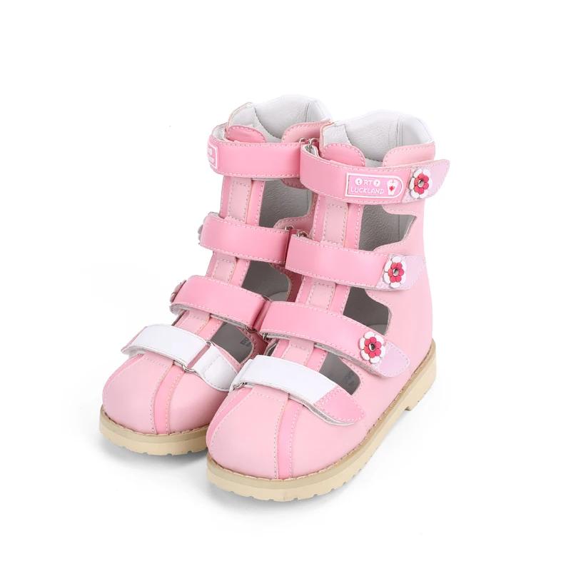Sandales d'été pour bébés filles, chaussures orthopédiques 4 roues motrices pour enfants, chaussures