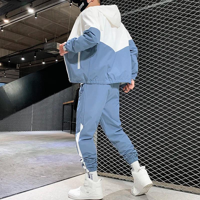 Ensemble de survêtement décontracté pour homme 2026 – Veste à capuche et pantalon de jogging 2 pièce