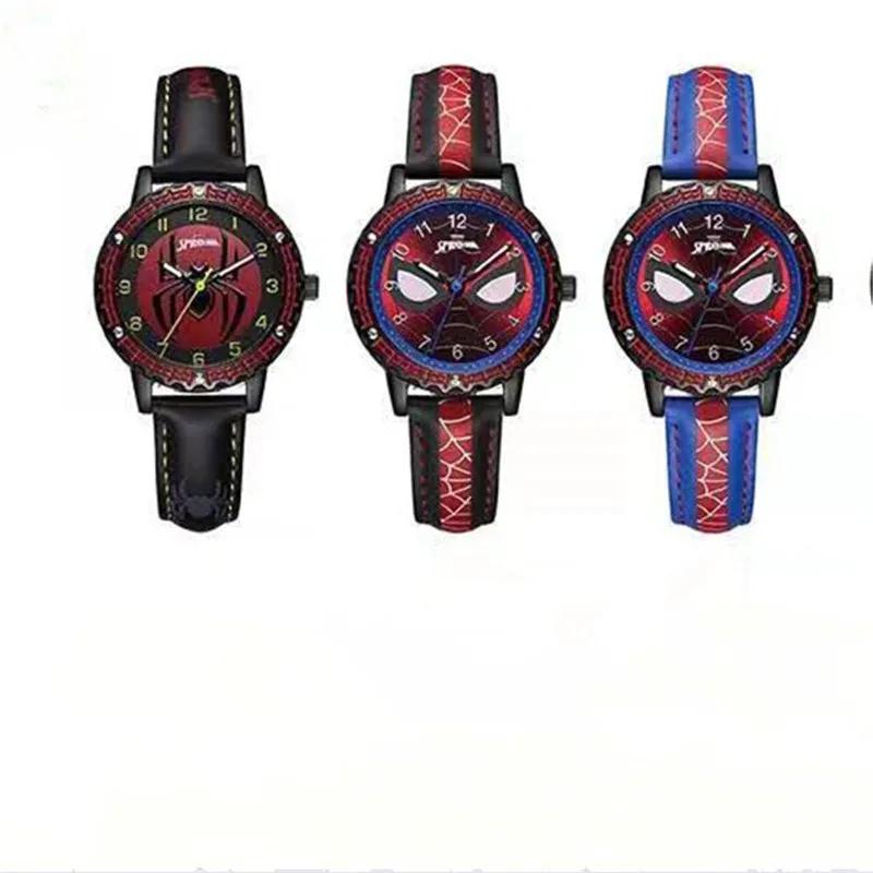 Montre de dessin animé pour enfants, horloge pour élèves du primaire, Spiderman, montre à Quartz, po