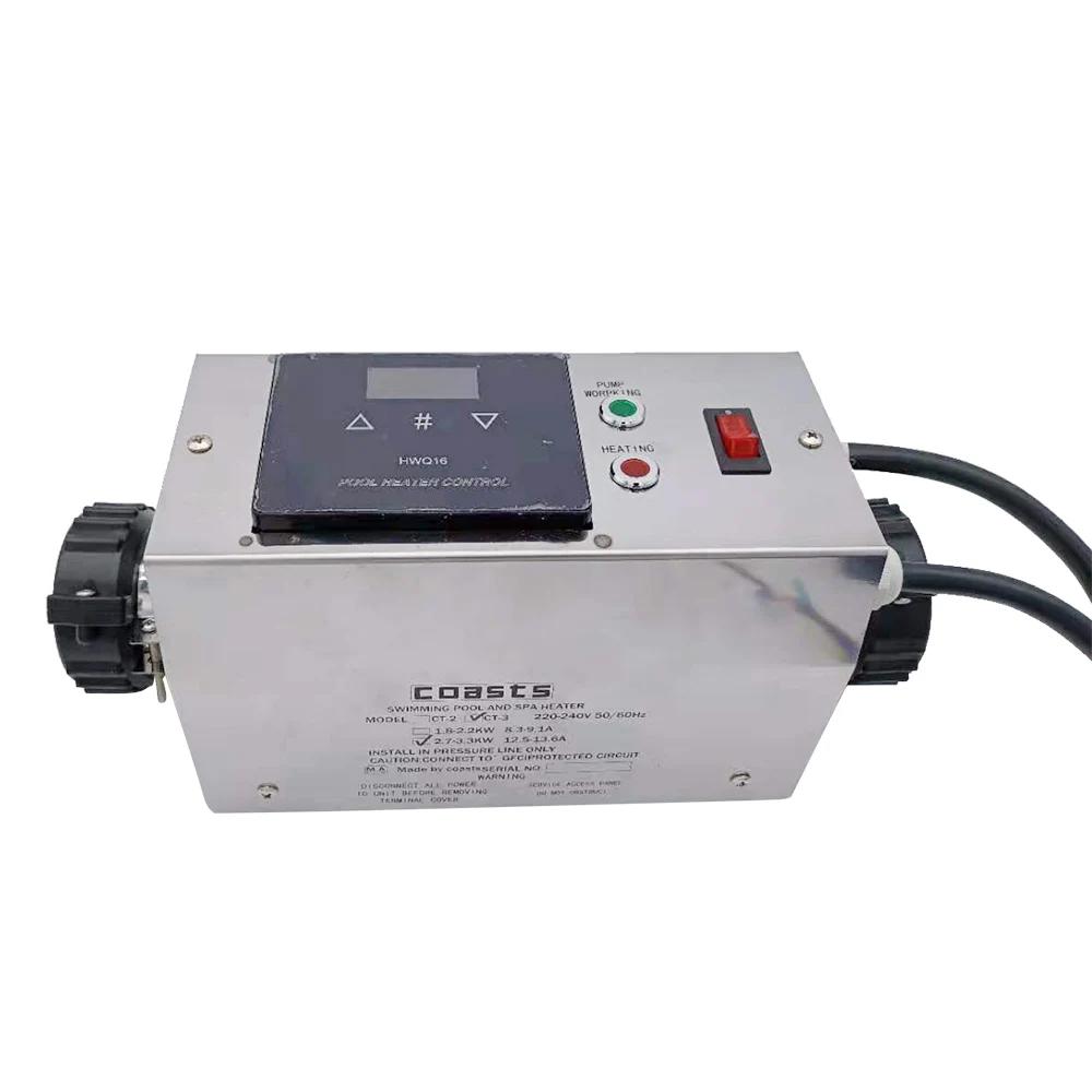Chauffe-eau électrique pour piscine et spa, baignoire chauffante, thermostat, accessoires de piscine