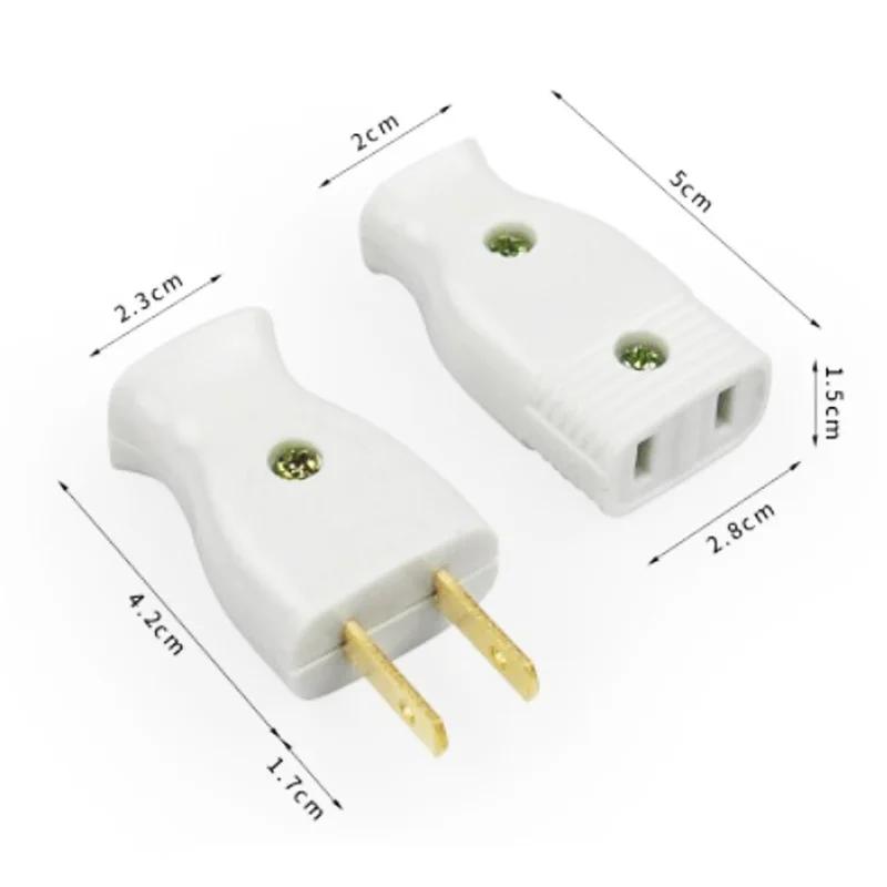 Adaptateur de prise de câblage américain en bakélite, 2 pôles, 15A, femelle, mâle, prise, connecteur