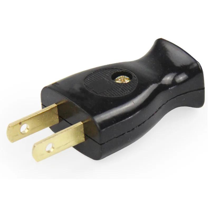 Adaptateur de prise de câblage américain en bakélite, 2 pôles, 15A, femelle, mâle, prise, connecteur
