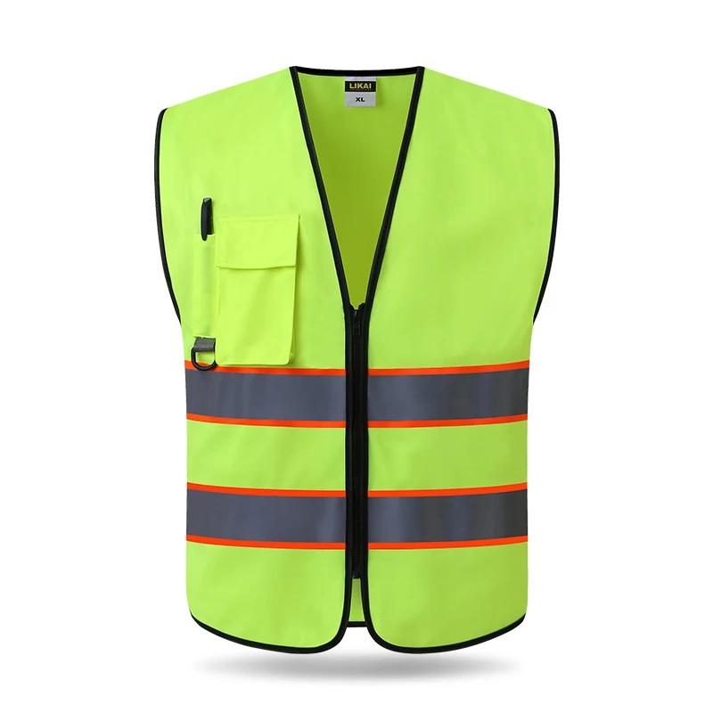 Gilet réfléchissant haute visibilité, vêtements de travail pour moto, cyclisme, Sports de plein air,