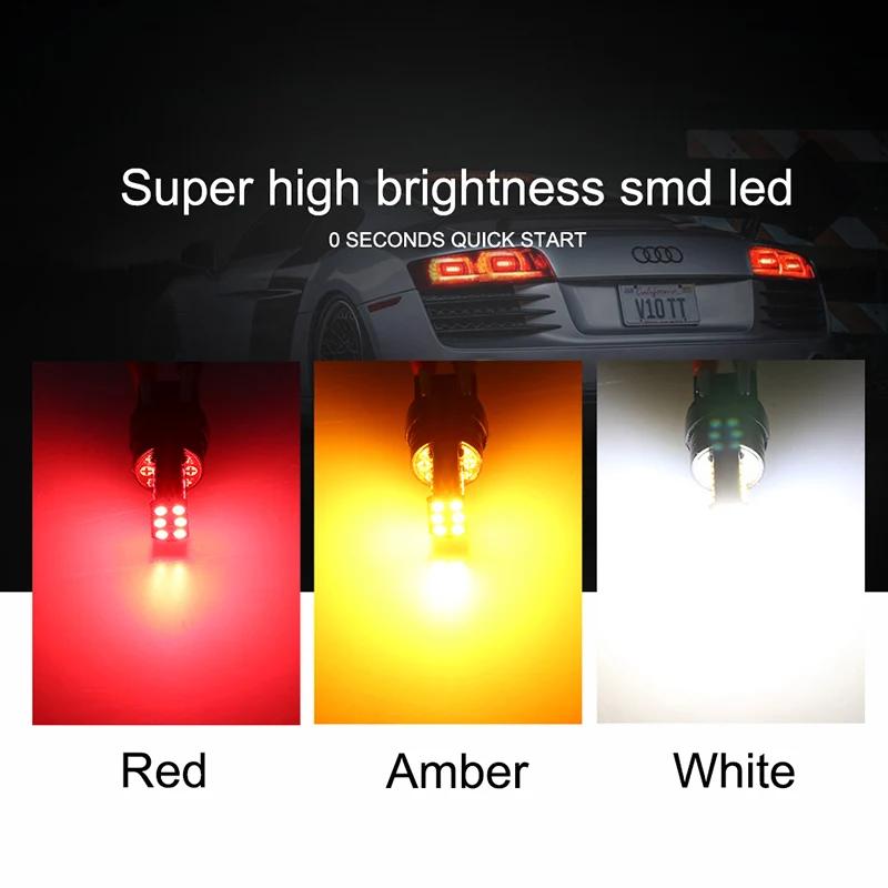 NLpearl-Clignotant automatique, 2x lampe de signalisation de voiture, ampoule LED, 7440, 24SMD, T20,