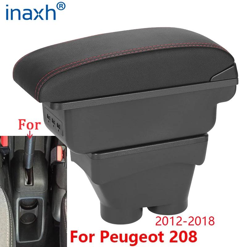 Boîte de rangement pour accoudoir Peugeot 208, boîte de rangement, accessoires de voiture, pièces de