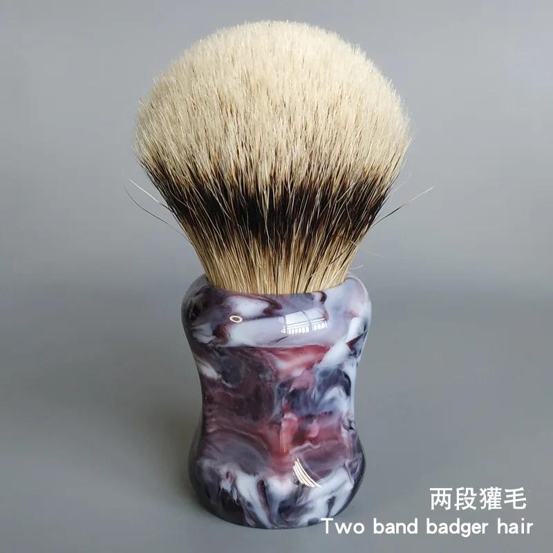 Dscosmetic – brosse de rasage dense à 2 bandes, 26mm, avec une bonne colonne vertébrale