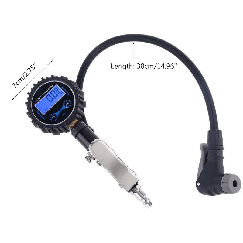 Gonfleur numérique de pneus avec manomètre, pistolet de gonflage automatique pour pneus lourds, 0-20