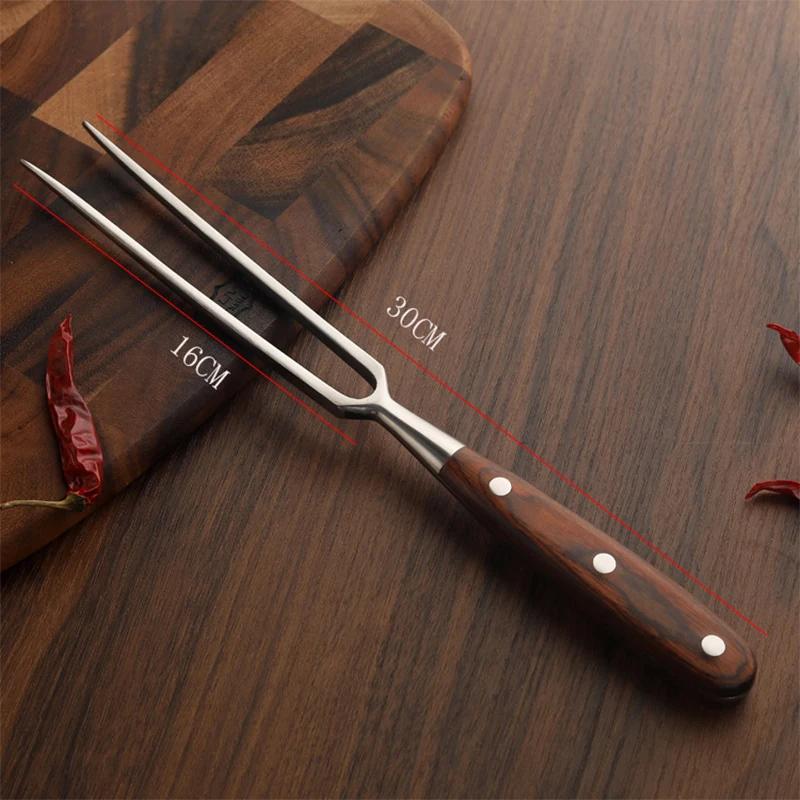 Fourchette de Barbecue outils de gril de boeuf accessoires de Barbecue en acier inoxydable Portable 