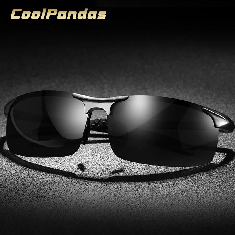 Aluminium magnésium hommes lunettes de soleil polarisées Aviation conduite lunettes de soleil mâle S