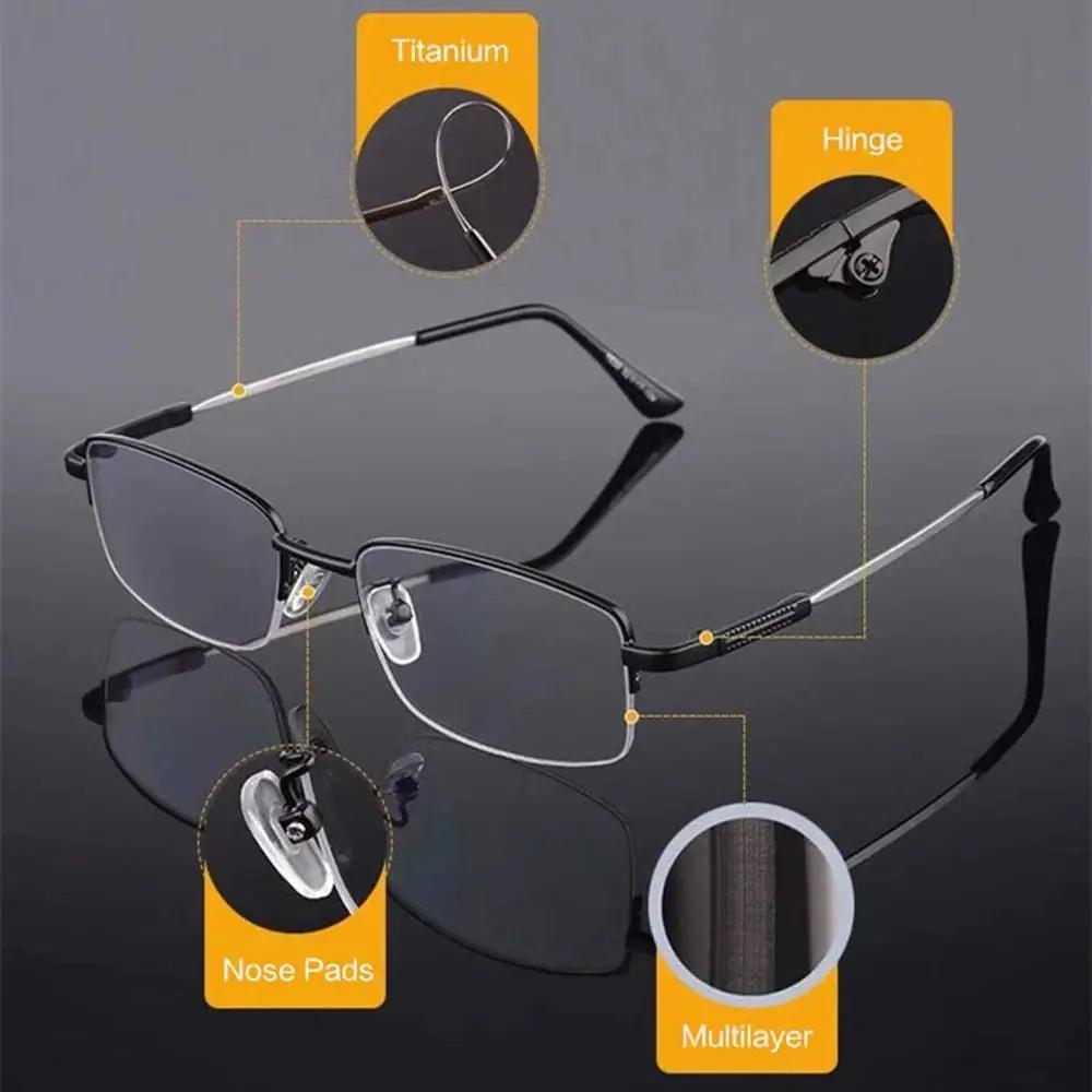 Lunettes de lecture multi-focus progressives pour ordinateur, blocage de la lumière bleue, charnière