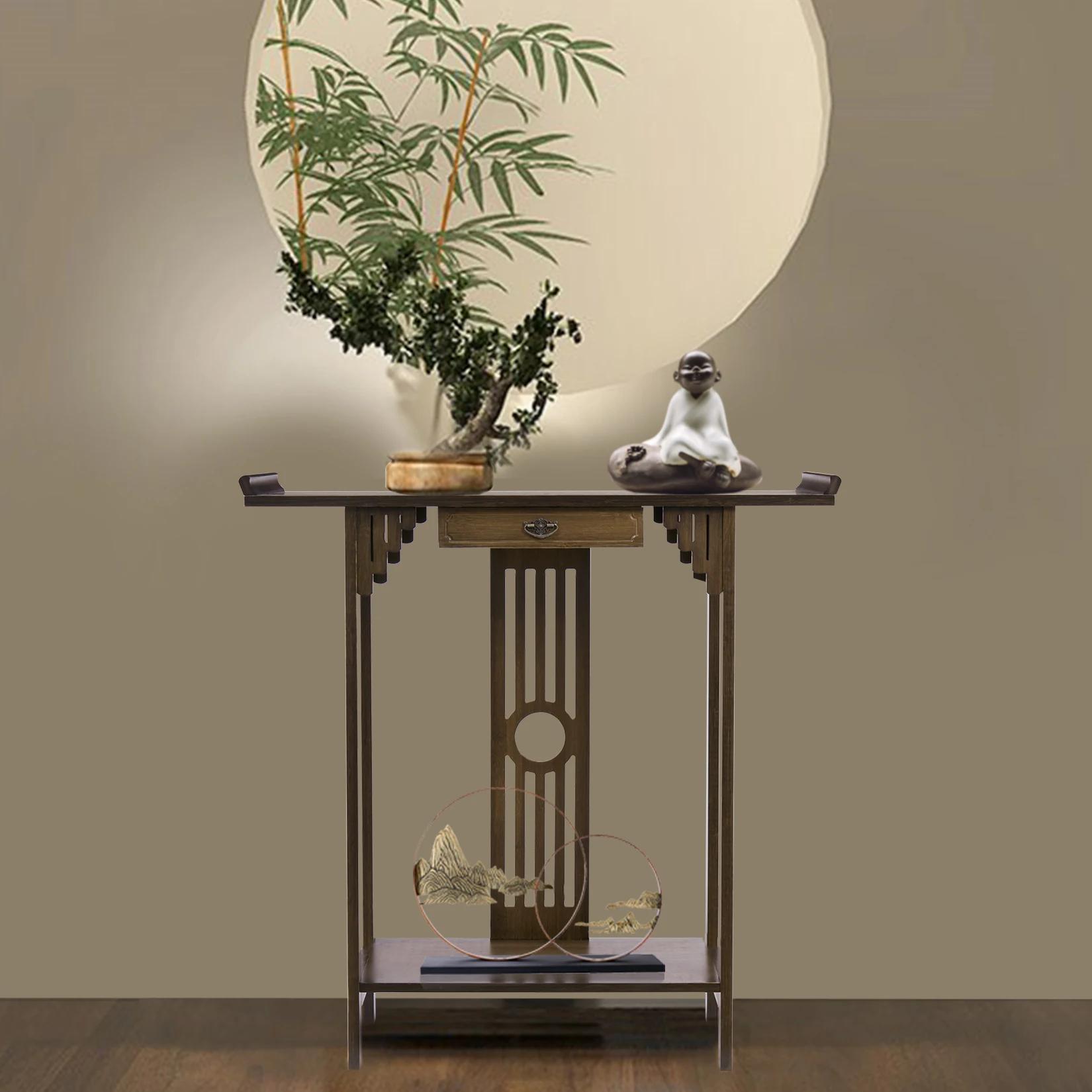Table console d'entrée de canapé rustique, table d'appoint, salon, entrée de couloir, 32 po
