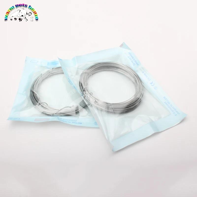 Fils orthopédiques en acier inoxydable médical, fil de cerclage 0.4-1.5mm, Instruments vétérinaires