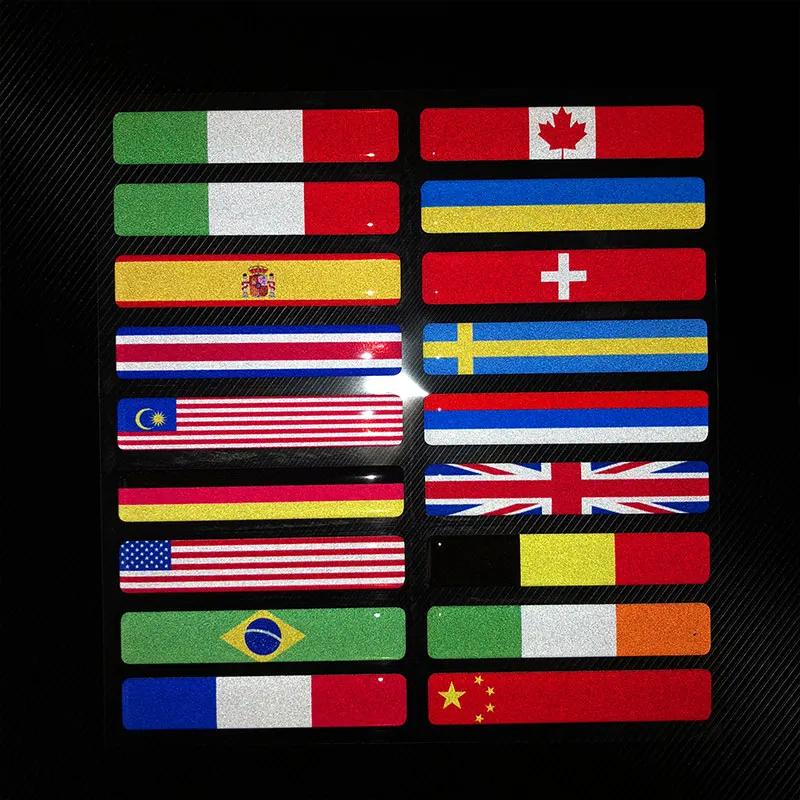 Autocollant drapeau National réfléchissant 3D, accessoires de moto, autocollant de voiture, britanni