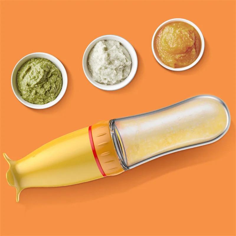 BiSantos en silicone sûr et utile avec cuillère, complément alimentaire, riz, céréales, cuillère à p